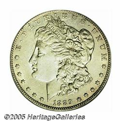 1889-CC S$1 AU55 PCGS. Light silvery-gray in colo