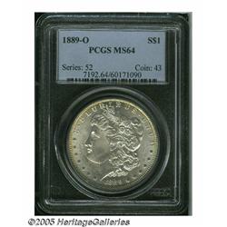 1889-O S$1 MS64 PCGS. Typically softly struck ove