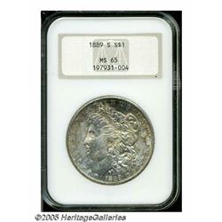 1889-S S$1 MS65 NGC. This Gem, with its fully lus