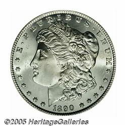 1890-CC S$1 MS65 PCGS. Wisps of tan color endow t