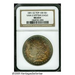 1891-CC S$1 MS65 NGC. VAM-3. A Top 100 Variety. B