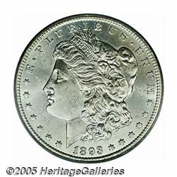 1893-CC S$1 MS62 PCGS. A bold, frosty-white examp