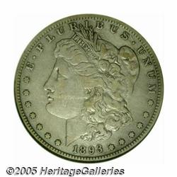 1893-S S$1 --Cleaned--ANACS. VF Details, Net Fine