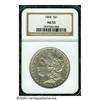1894 S$1 AU55 NGC. Luster glimmers from the margi
