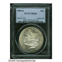 1894-S S$1 MS63 PCGS. The 1894-S is the most read