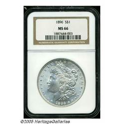 1896 S$1 MS66 NGC. Mint State coins are relativel