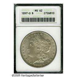1897-O S$1 MS62 ANACS. The mintage of 4 million p