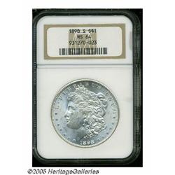 1898-S S$1 MS64 NGC. This Near-Gem is virtually b