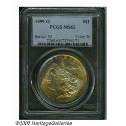 1899-O S$1 MS65 PCGS. Orange-gold, brassy-gold, p