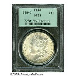 1899-O S$1 MS66 PCGS. Boldly struck with a clean 