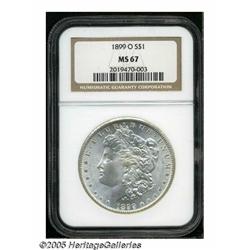 1899-O S$1 MS67 NGC. This coin is remarkably attr