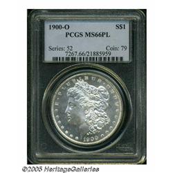 1900-O S$1 MS66 Prooflike PCGS. Sharply struck on