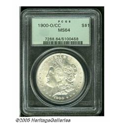 1900-O/CC S$1 MS64 PCGS. Traces of a "CC" are cle