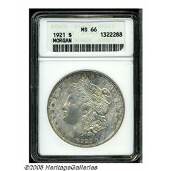 1921 S$1 MS66 ANACS. Generally well struck, for t