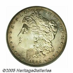 1884 S$1 PR66 Cameo NGC. The fragile mirrored fie