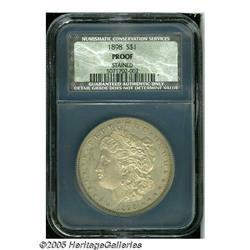 1898 S$1 Proof, Stained, NCS. A boldly struck spe
