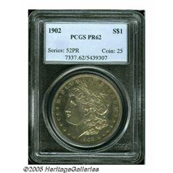 1902 S$1 PR62 PCGS. This bright proof exhibits a 