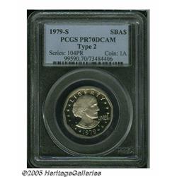 1979-S SBA$ Type Two PR70 Deep Cameo PCGS. A perf