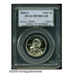 2005-S $1 PR70 Deep Cameo PCGS. An immaculate exa