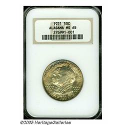 1921 50C Alabama MS65 NGC. Original gray-brillian