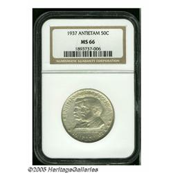 1937 50C Antietam MS66 NGC. Well struck with sati