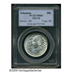 1937-D 50C Arkansas MS66 PCGS. A nice match to th
