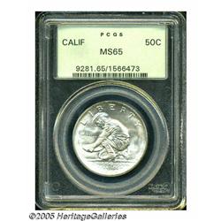 1925-S 50C California MS65 PCGS. Potent luster an