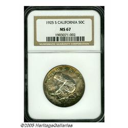 1925-S 50C California MS67 NGC. The blatantly ori