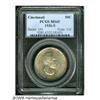 Image 1 : 1936-S 50C Cincinnati MS65 PCGS. Light apricot an