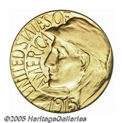 1915-S G$1 Panama-Pacific Gold Dollar MS66 PCGS. 