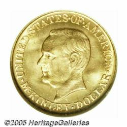 1916 G$1 McKinley MS65 NGC. Coruscating mint lust