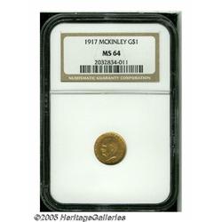 1917 G$1 McKinley MS64 NGC. In addition to this c