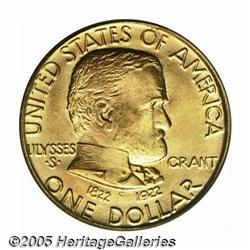 1922 G$1 Grant no Star MS66 PCGS. The frosty surf