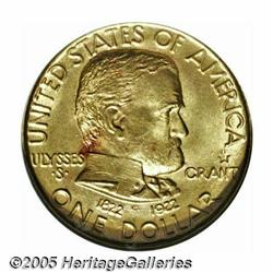 1922 G$1 Grant with Star MS64 NGC. Frosty and mos
