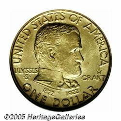 1922 G$1 Grant with Star MS64 NGC. Sharply struck