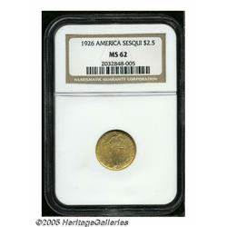 1926 $2 1/2 Sesquicentennial MS62 NGC. The satiny