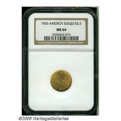 1926 $2 1/2 Sesquicentennial MS64 NGC. Rich golde