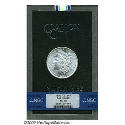 1883-CC S$1 MS66 NGC. Gently toned in tan hues, t