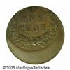 Image 2 : Undated 1C Indian Cent--Struck 25% Off Center--AU