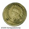Image 1 : 1863 1C Indian Cent--Struck 15% Off Center--Fine 