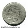 Image 1 : 1865 3CN Three Cent Nickel--10% Off Center--VF30 