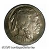 1920 5C Buffalo Nickel--Struck 10% Off Center--AU
