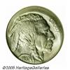Image 1 : 1937 5C Error Buffalo Nickel--Struck Off-Center--