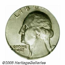 Undated 25C Washington Quarter--Struck on Silver 