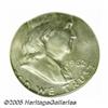 Image 1 : 1962 50C Franklin Half Dollar--Struck on a Quarte