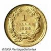 Image 2 : 1886 G$1 Gold Dollar--Broadstruck--MS64 NGC. In s
