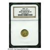 Image 3 : 1886 G$1 Gold Dollar--Broadstruck--MS64 NGC. In s