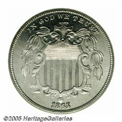 1865 5C Shield Five Cents, Judd-416, Pollock-488,