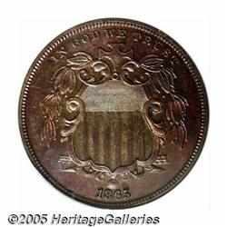 1865 5C Shield Five Cents, Judd-417, Pollock-489,