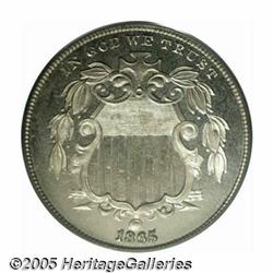 1865 5C Shield Five Cents, Judd-418, Pollock-490,